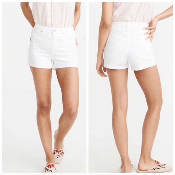 NWT Abercrombie Simone High Rise Shorts - Picture 2 of 8